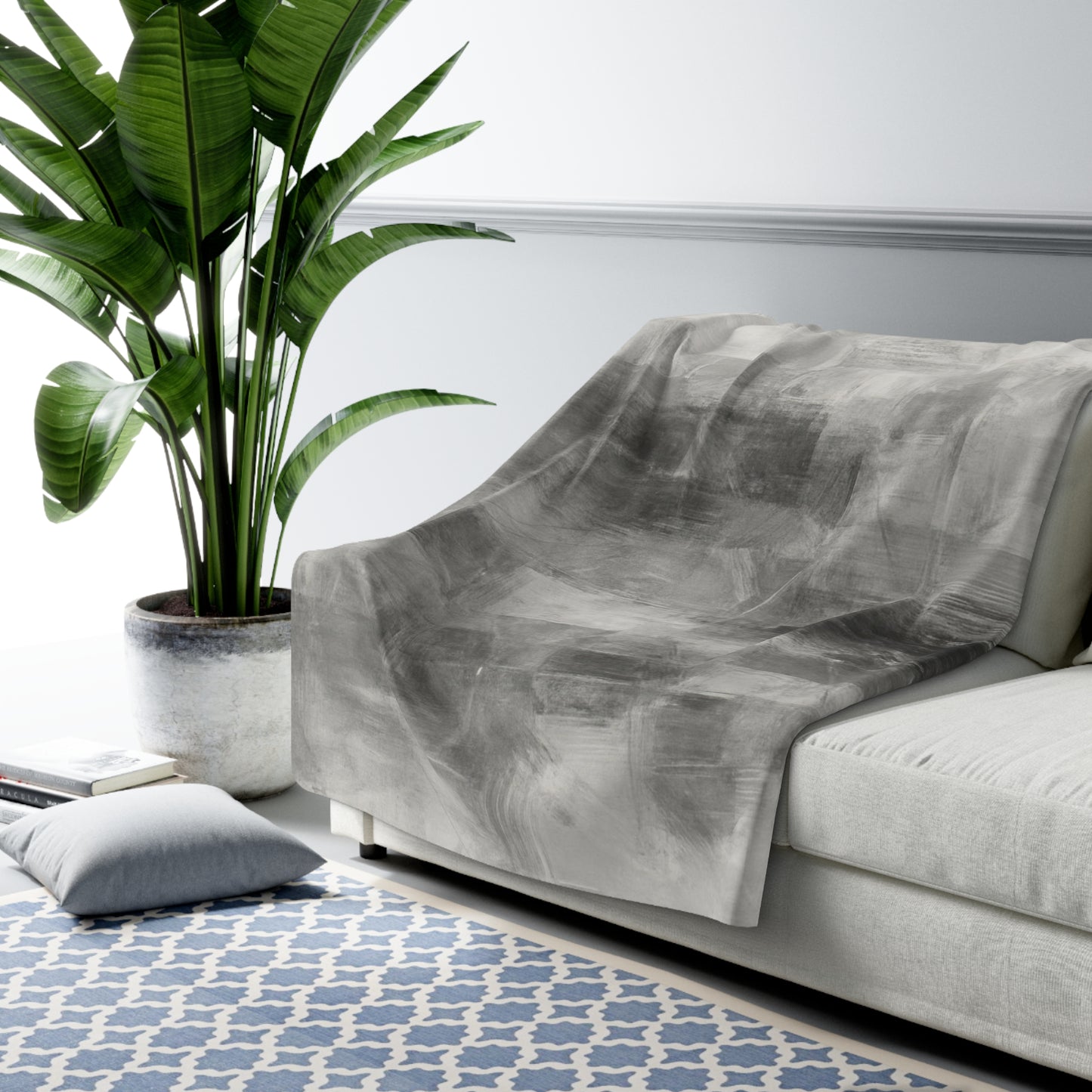 Soft sherpa fleece blanket by Printify, cozy plush throw perfect for winter snuggling and warmth.