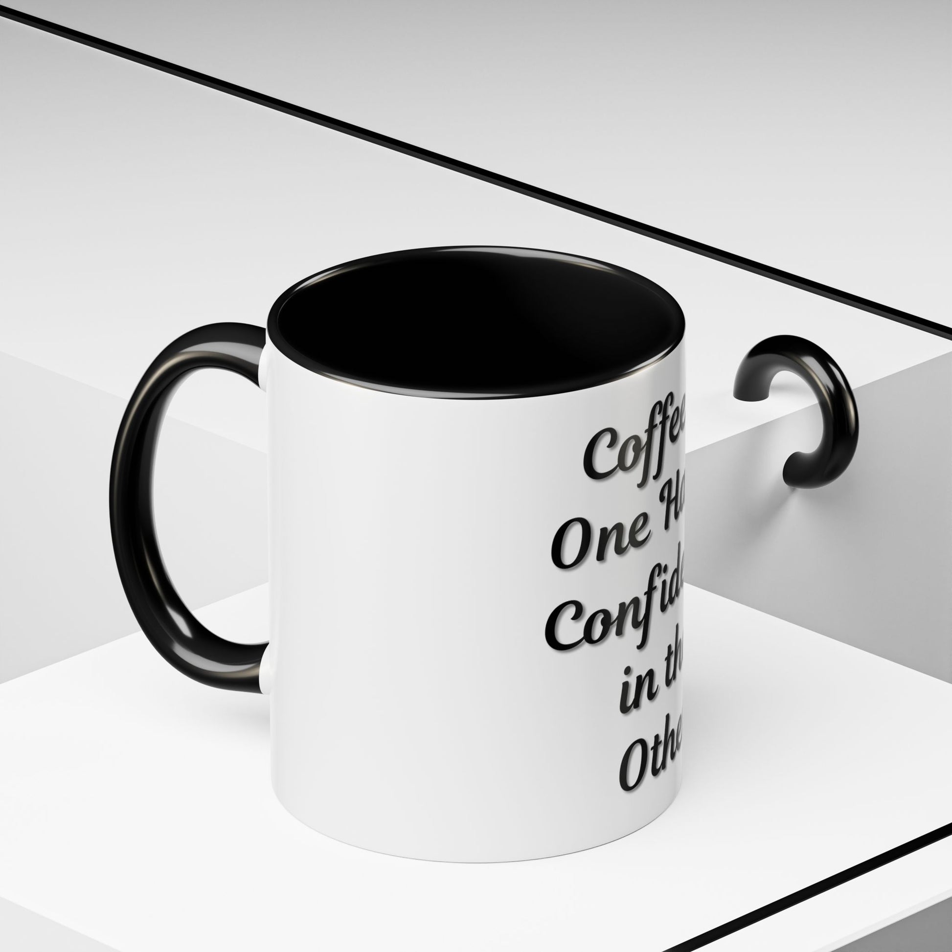 Inspirational Coffee Mug - "Coffee in One Hand, Confidence in the Other" - TRV
