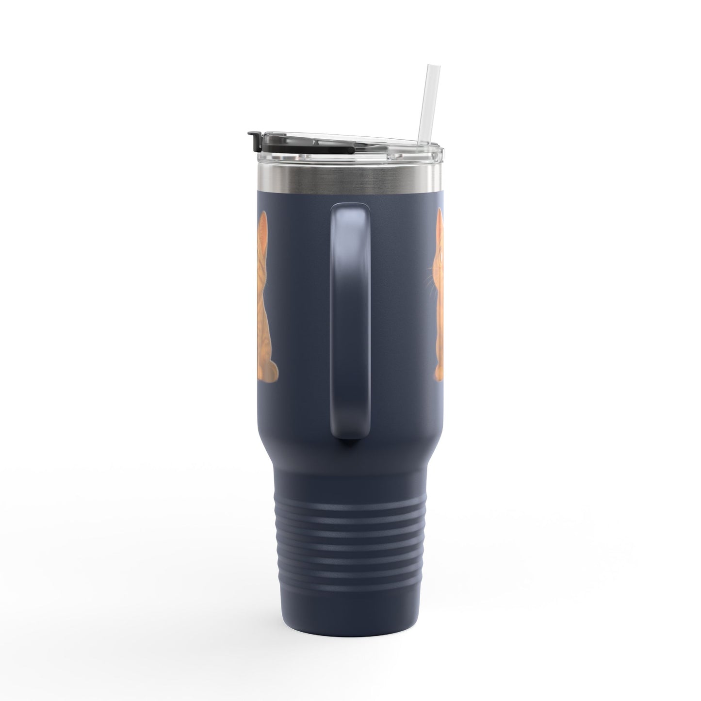 Cute Cat Insulated Travel Mug, 40oz | Perfect Pet Lover Gift | BPA-Free Drinkware, Cozy Coffee Companion, Cat-Themed Hydration