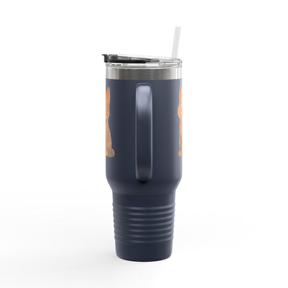 Cute Cat Insulated Travel Mug, 40oz | Perfect Pet Lover Gift | BPA-Free Drinkware, Cozy Coffee Companion, Cat-Themed Hydration