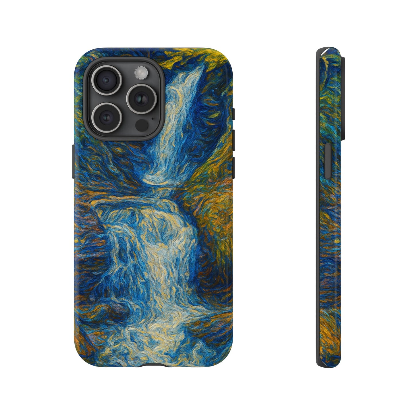 Artistic Phone Case - Waterfall Design, Unique Gift, Phone Accessory, Nature Lover, Original Artwork - TRV