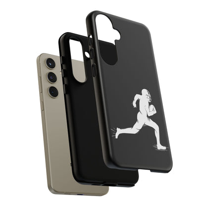 Football Player Phone Case, Tough Cases, Sports Phone Cover, Gift for Athletes, iPhone & Samsung Accessories, Running Player Design - TRV