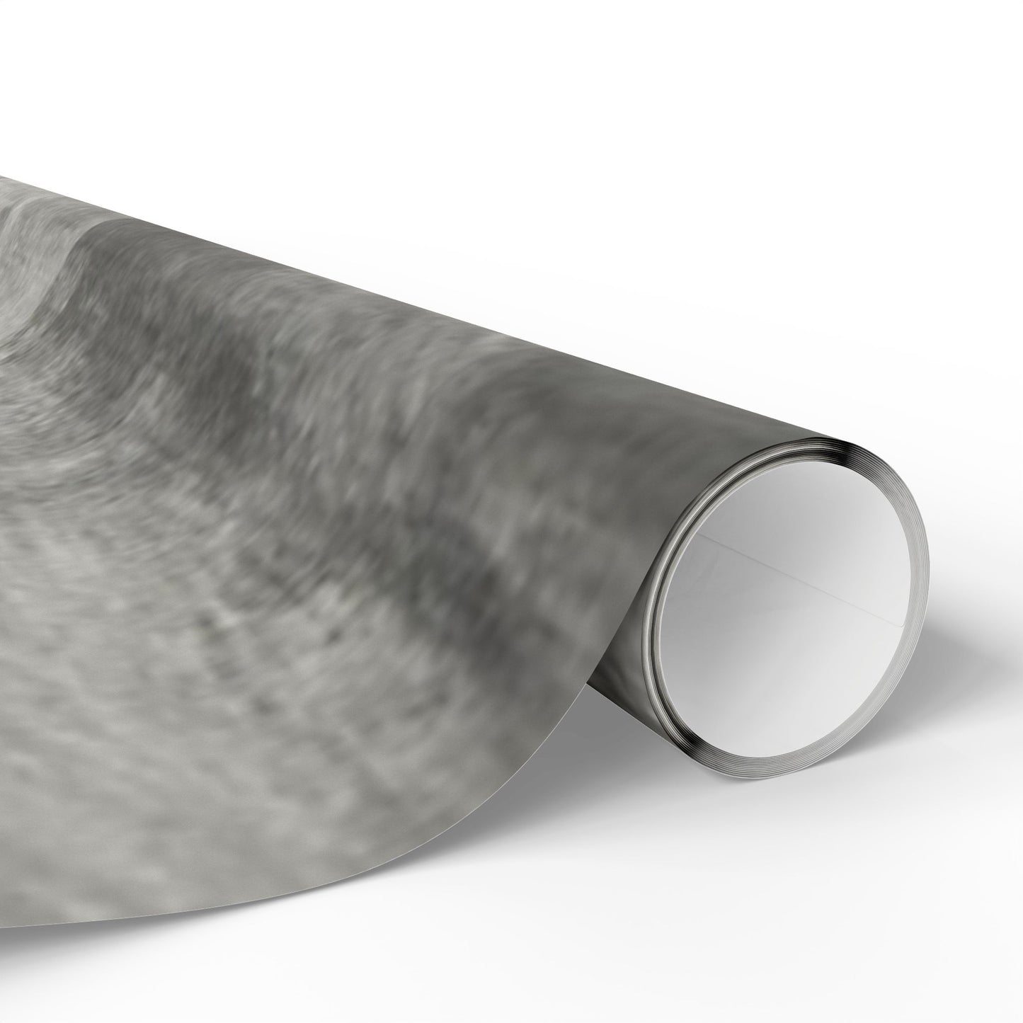 Gray marble wrapping paper roll with watercolor design, ideal for weddings, birthdays, and minimalist gift packaging by Printify.
