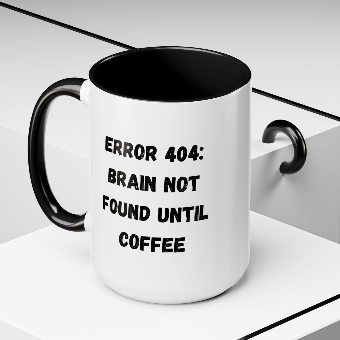 Error 404 Coffee Mug - Perfect for Your Daily Brew, Gift for Programmers, Humor for Coffee Lovers, Office Desk Decor, Nerdy Kitchenware
