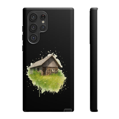 Rustic Farmhouse Phone Case, Cute Cottage Design, Tough Cases for Nature Lovers, Eco-Friendly Gift, Customizable Tech Accessories - TRV
