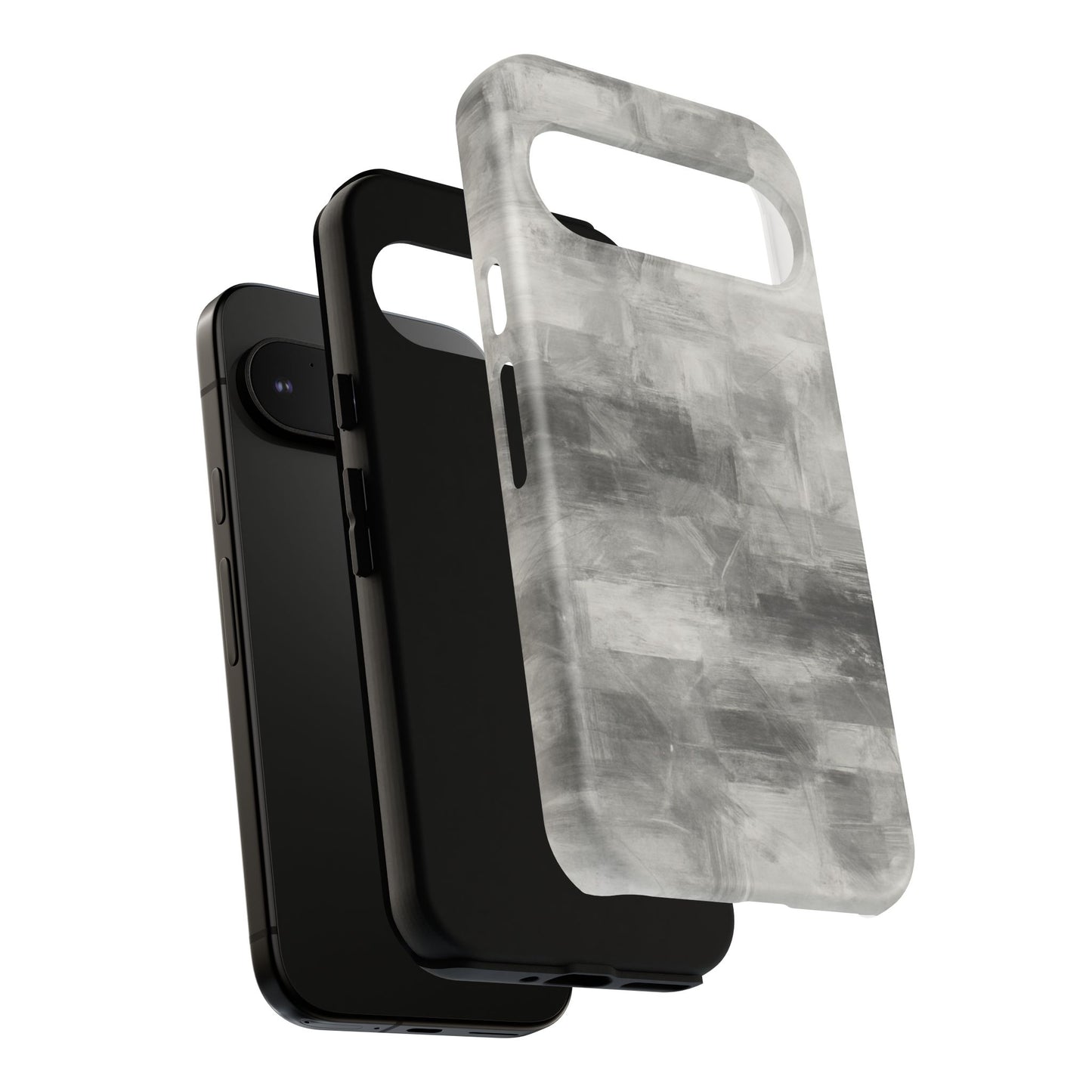 Stylish Phone Case for Tough Protection, Marble Grey Design, Customizable Gift for Her, Unisex Mobile Accessory, Birthday Present, [...] - TRV