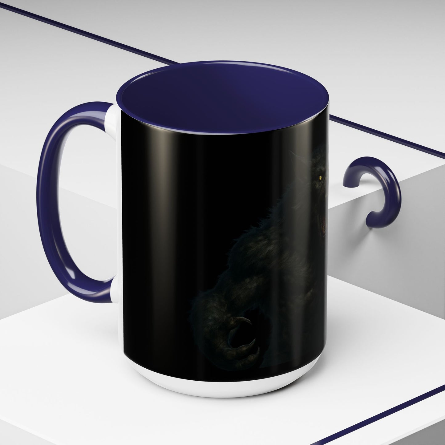 Howling Werewolf Coffee Mug - Perfect Gift for Horror Lovers, Wolf Enthusiasts, Halloween Decor, Unique Drinkware, Gothic Homeware