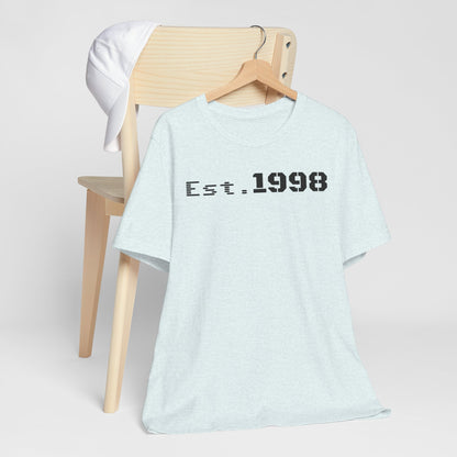 Vintage Est. 1998 Tee - Retro Unisex Shirt for Birthdays, Gifts, Everyday Wear, Casual Style, Nostalgia - TRV