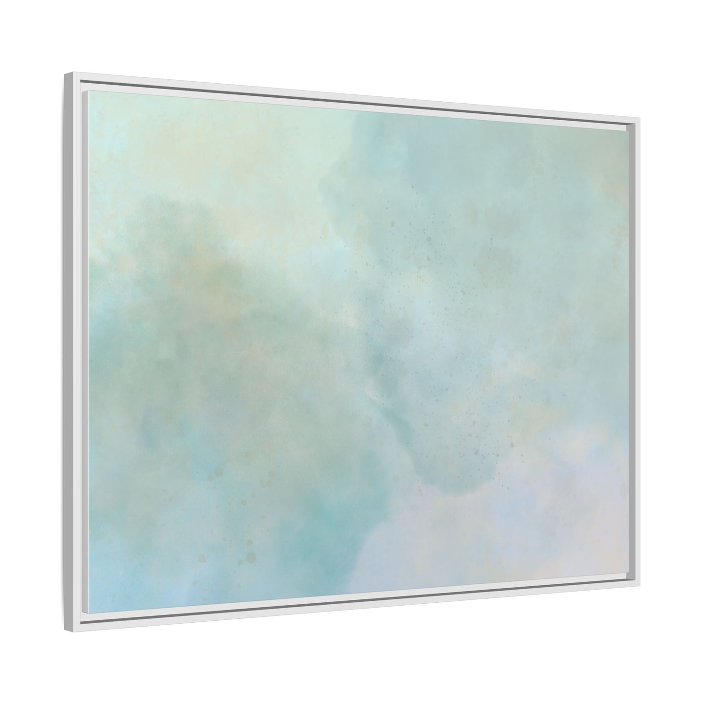 Soft Abstract Pastel Watercolor Matte Canvas