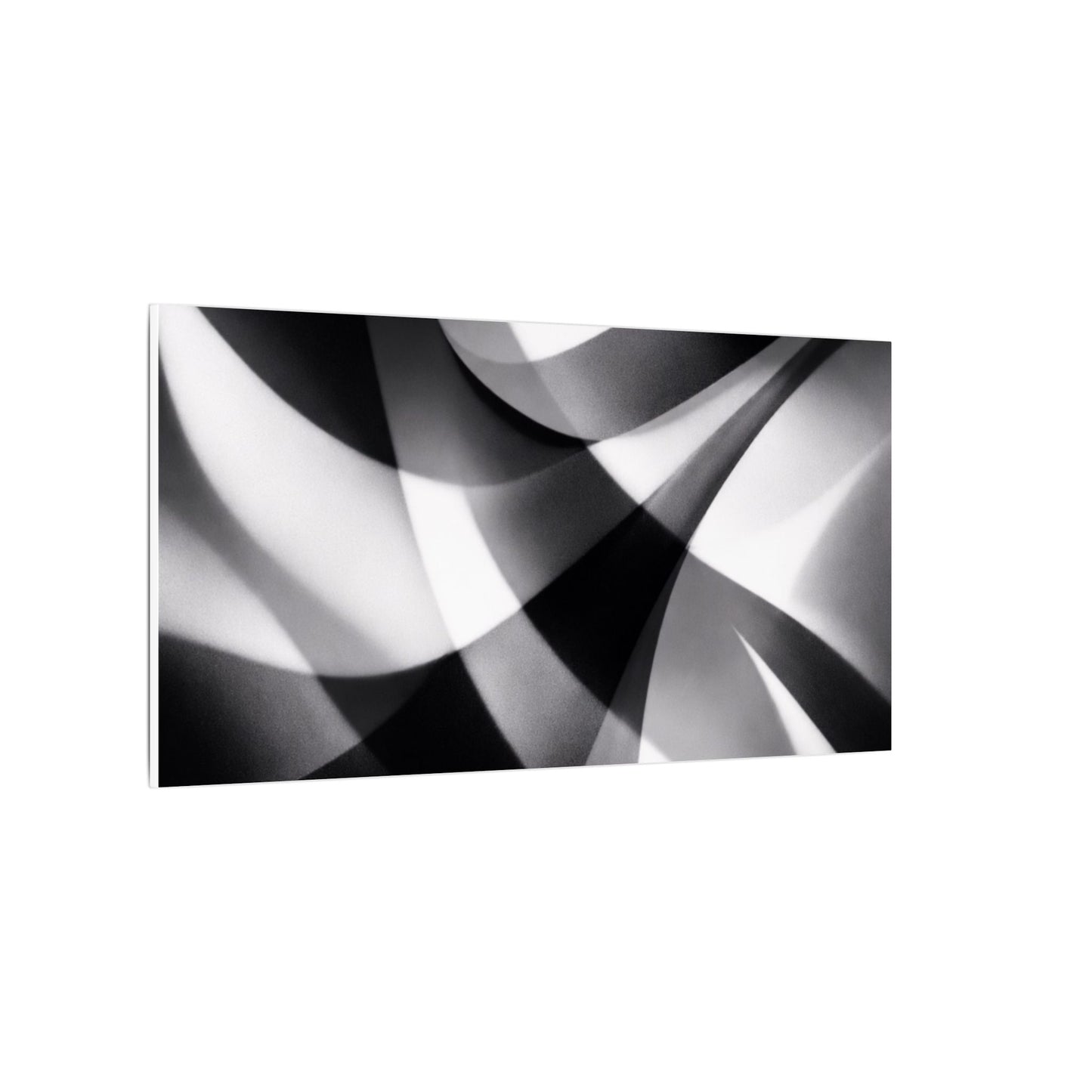 Abstract Black and White Swirl Matte Canvas