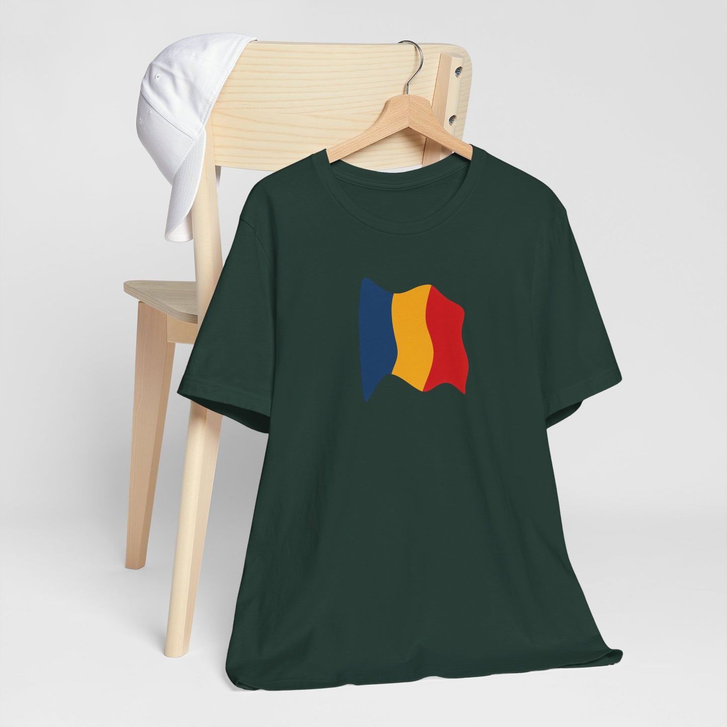 Romanian Flag Unisex Short Sleeve Tee, Casual Shirt, Travel T-Shirt, Gift for Romanians, Summer Outfit, Everyday Wear