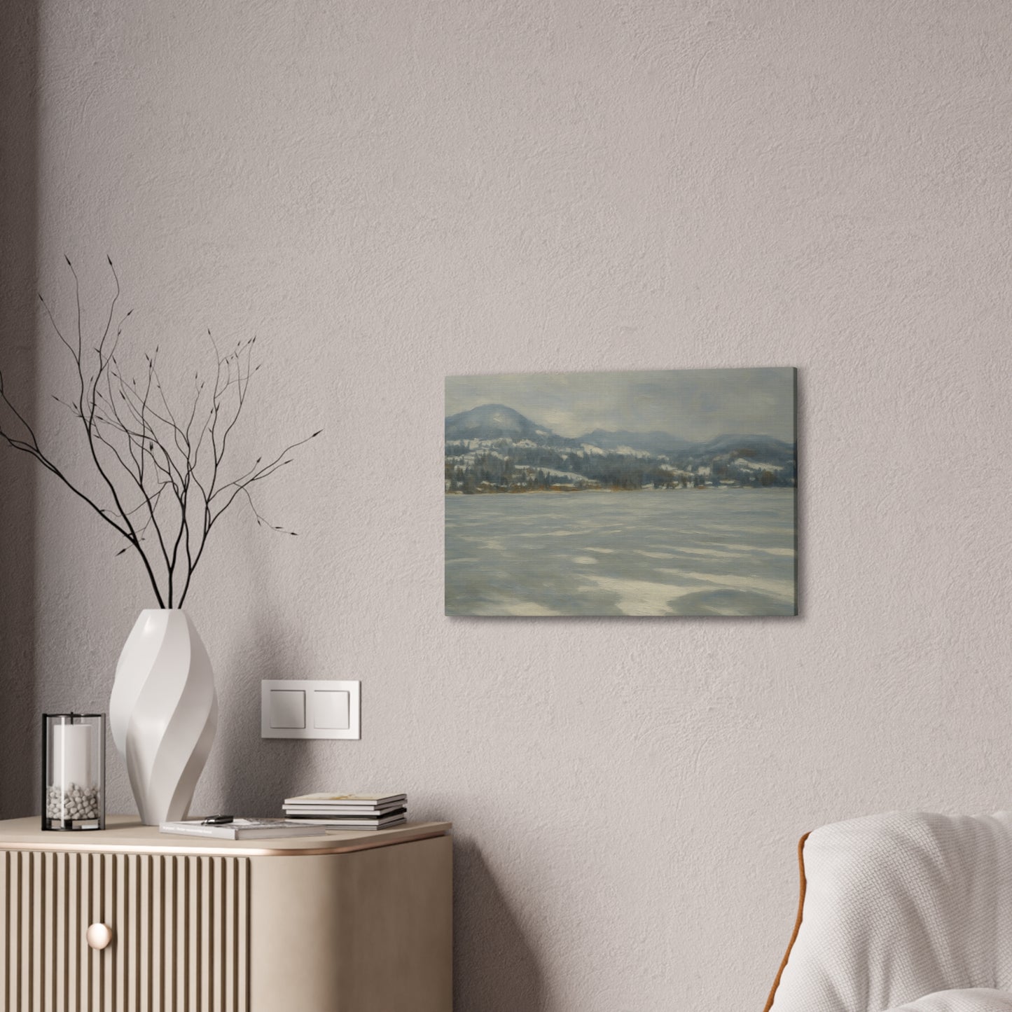 Serene Winter Landscape Canvas - TRV