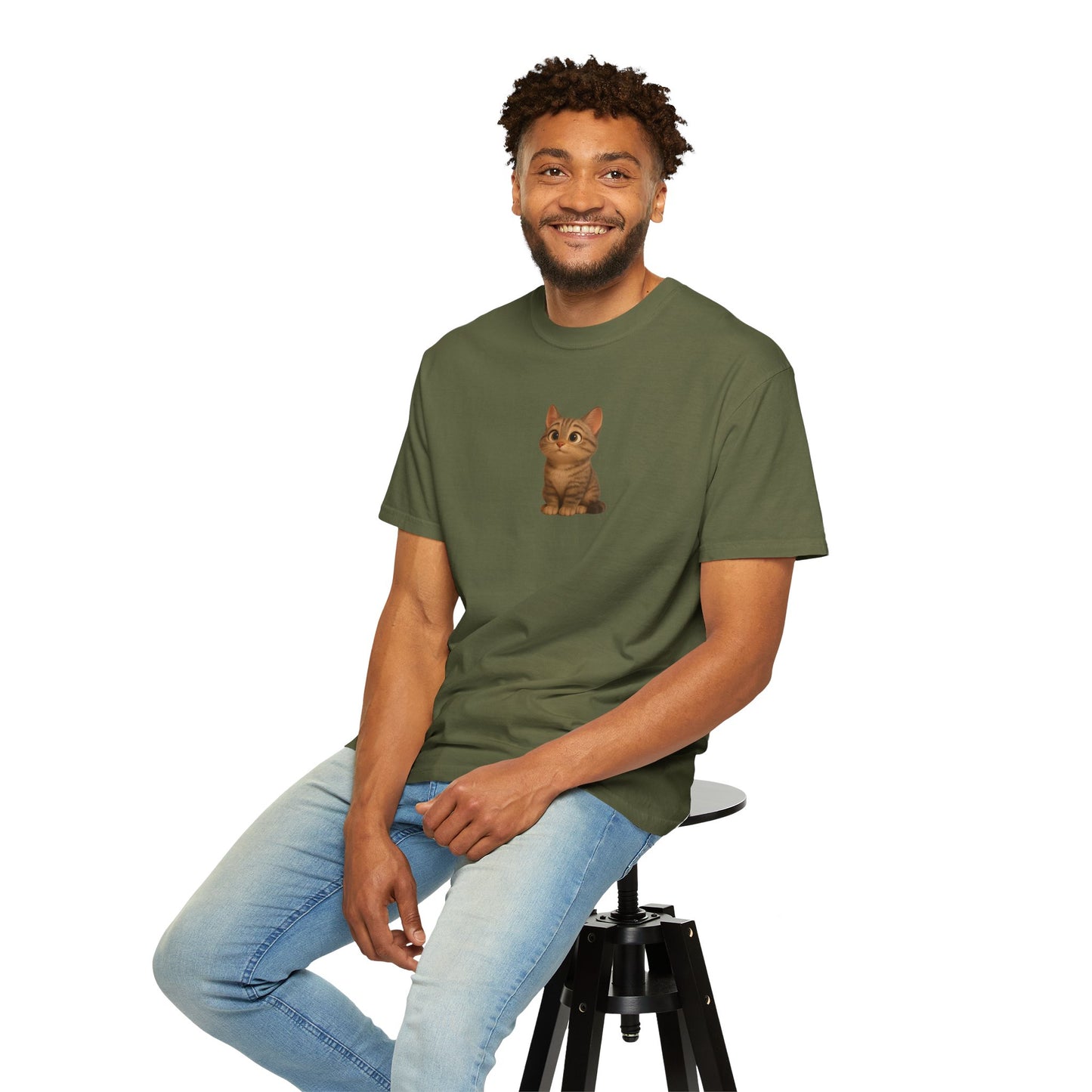 Cute Cat Graphic T-Shirt, Casual Wear, Cat Lover Gift, Everyday Tee, Animal Lover Apparel, Perfect for Birthdays & Holidays - TRV