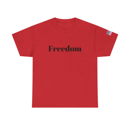 Freedom script tee | T-Shirt, American flag sleeve - TRV