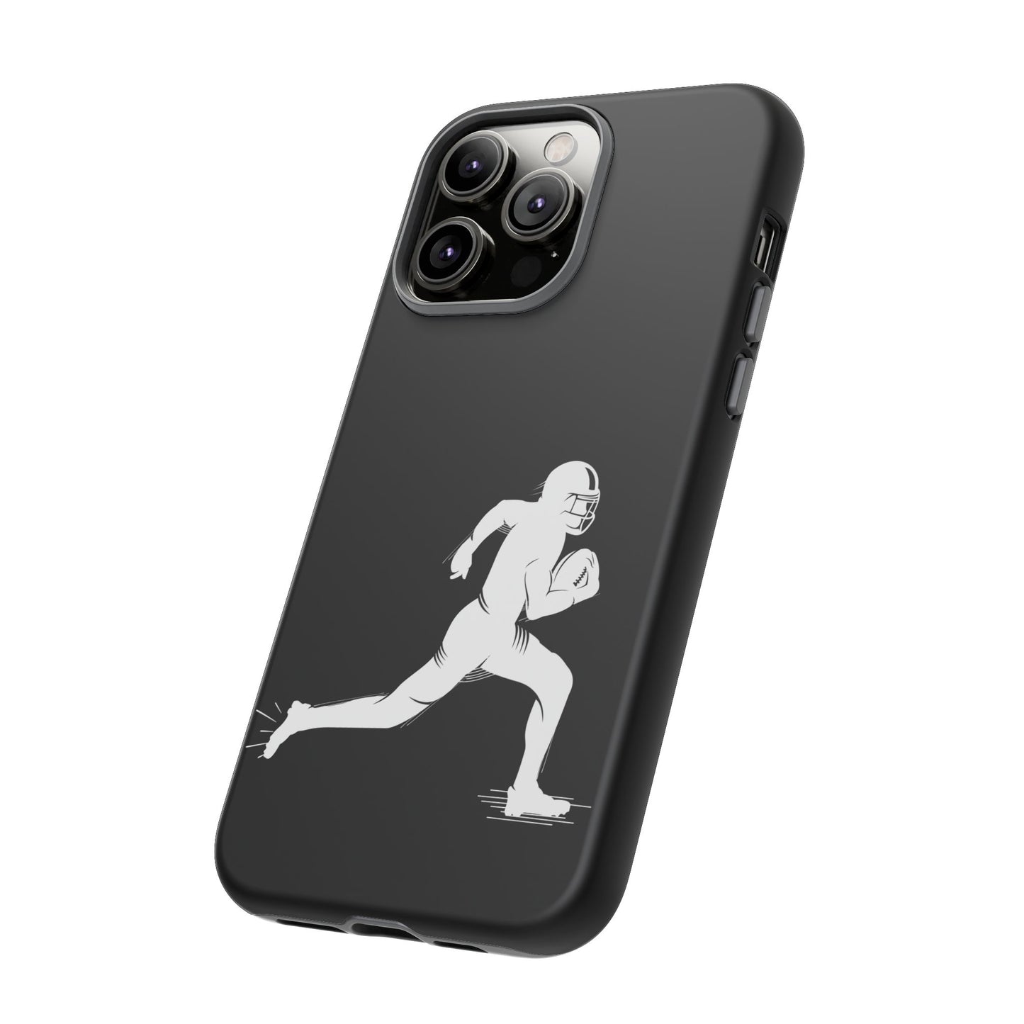 Football Player Phone Case, Tough Cases, Sports Phone Cover, Gift for Athletes, iPhone & Samsung Accessories, Running Player Design - TRV