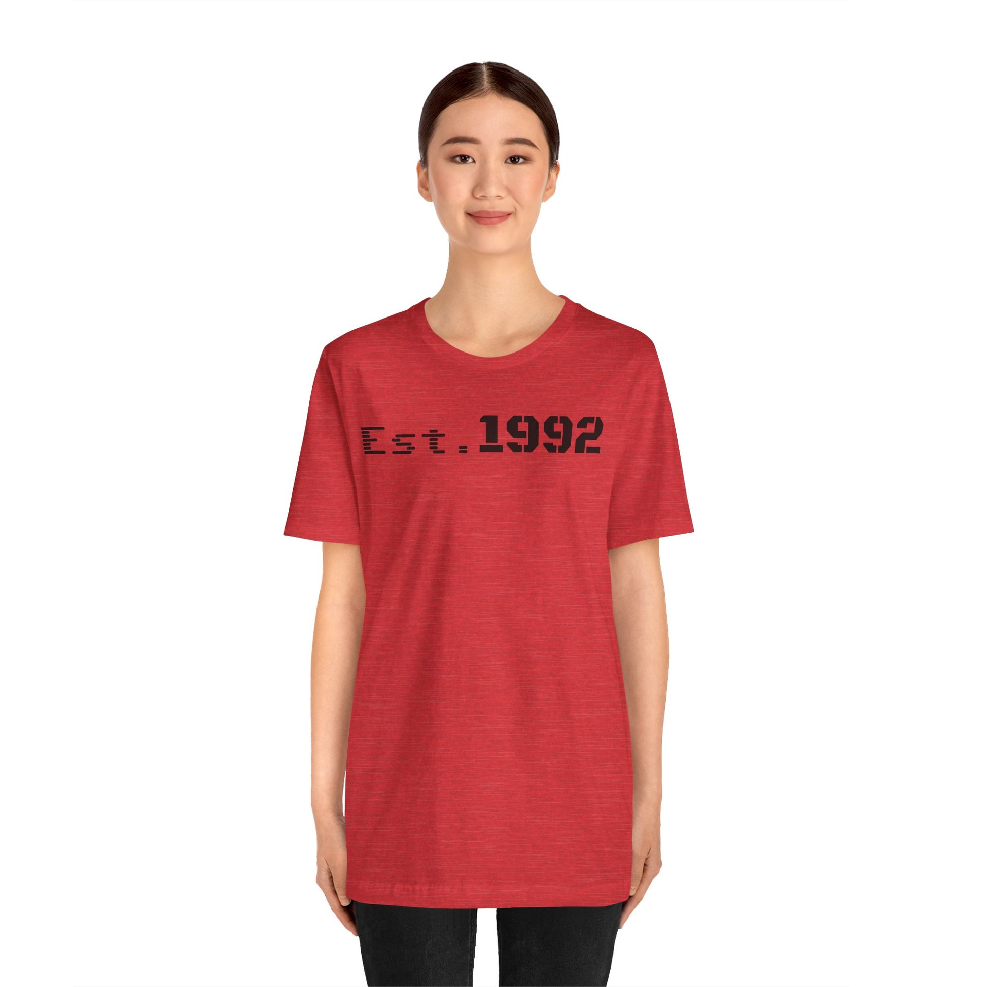 Est. 1992 Unisex Jersey Tee - Retro Birthday Gift, Casual Wear, Cool Vintage T-Shirt, Gift for Him, Gift for Her - TRV