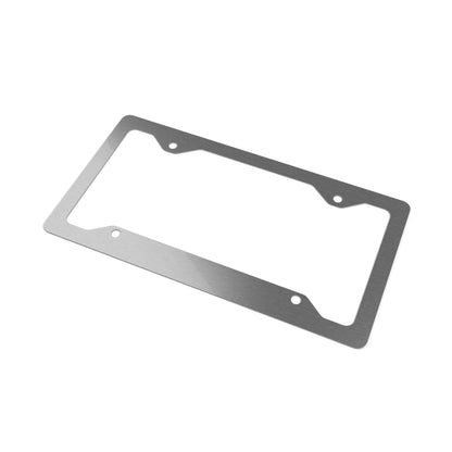 Delaware Metal License Plate Frame – Stainless Steel Car Tag Holder