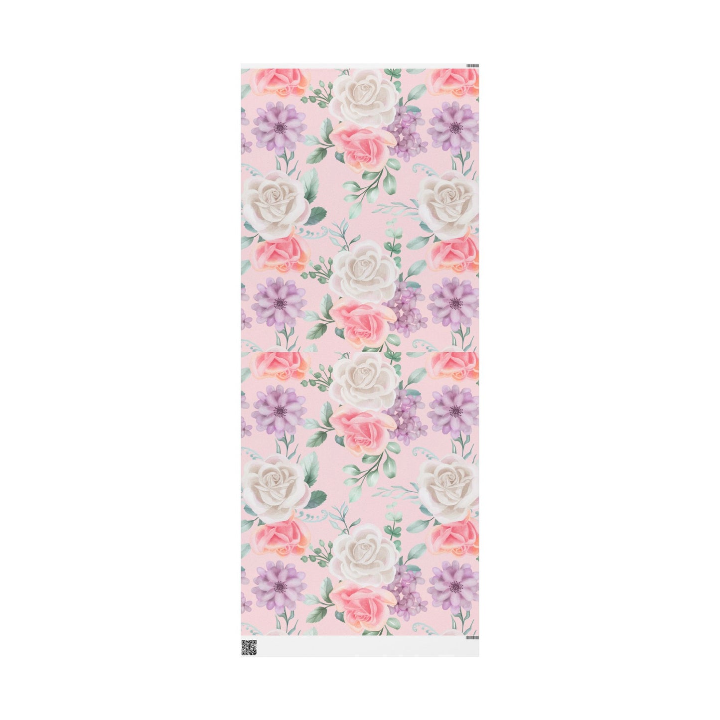 Floral Pink Wrapping Paper Roll — Pastel Peony Gift Wrap for Mother's Day & Birthdays