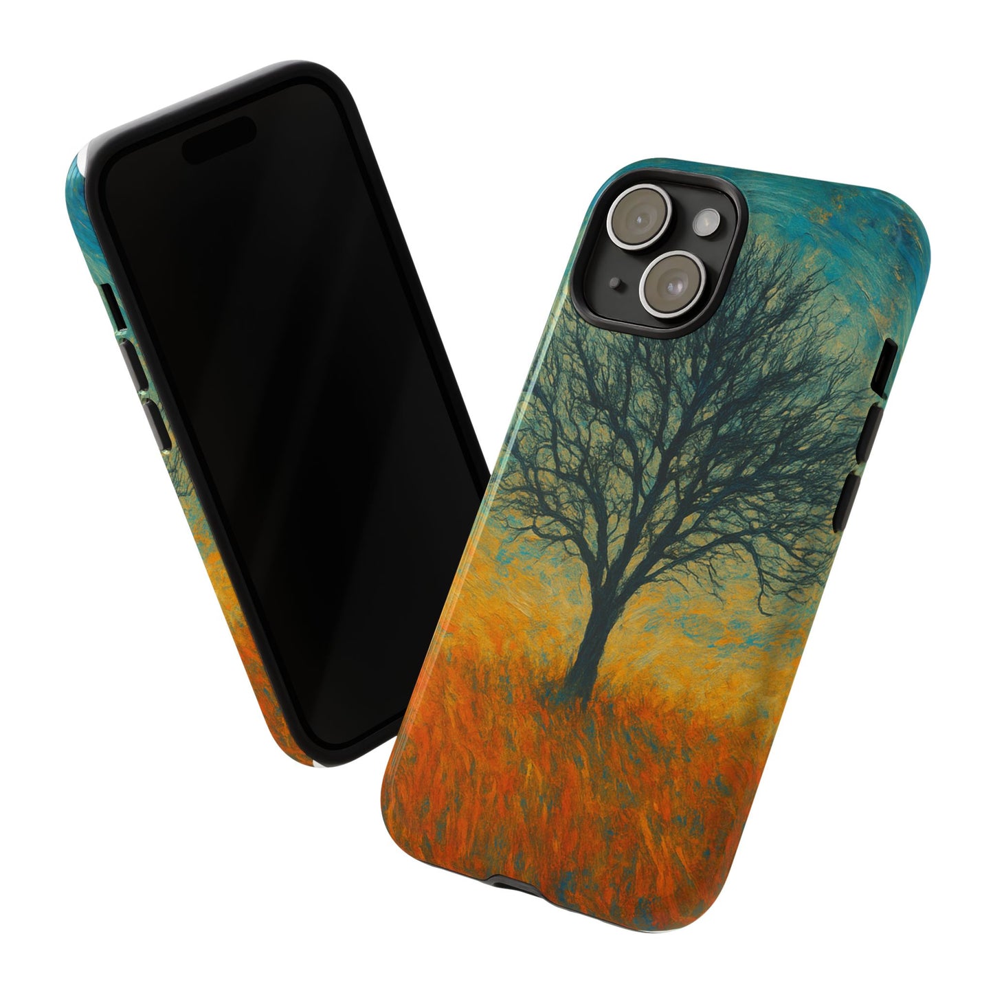 Artistic Phone Case with Tree Design, Nature Lover Gift, Unique Phone Cover, Holiday Present, Eco-friendly Tech Accessories - TRV