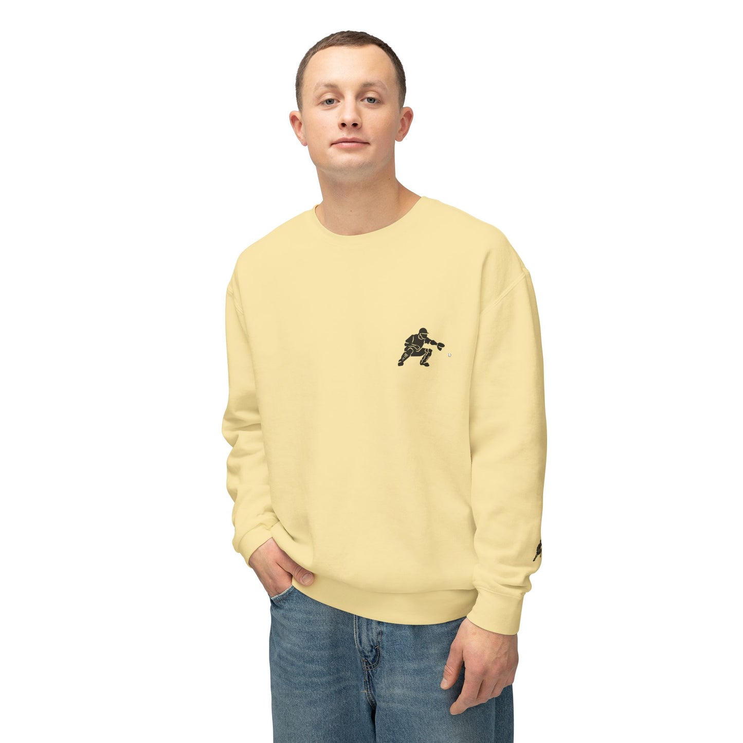 Baseball Catcher Unisex Sports Crewneck Sweatshirt - Perfect for Athletes & Casual Wear, Great for Game Days, Birthdays, Apparel for Fans