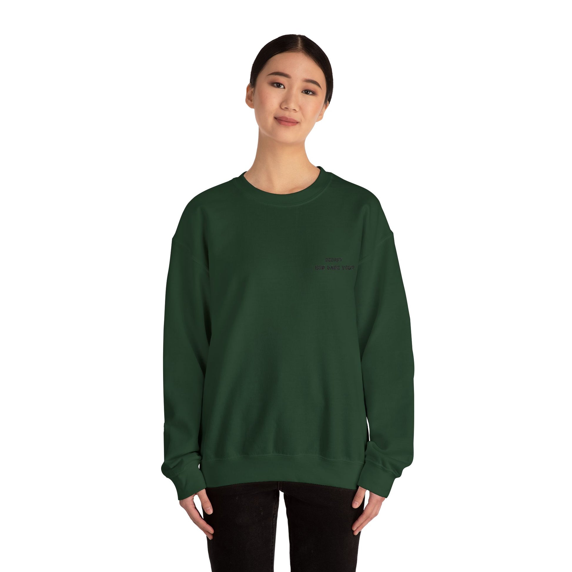 Funny Crewneck Sweatshirt: "Decaf? How Dare You?" Gift for Friends, Casual Wear, Humor Apparel, Cozy Outfit, Unisex Sweatshirt - TRV