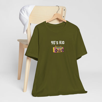 Retro Boombox Tee — 90s Kid Graphic T-Shirt