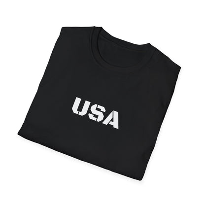 USA Unisex Softstyle T-Shirt, Casual Tee, Patriotic Apparel, Independence Day Gift, Everyday Wear, Comfortable Fashion