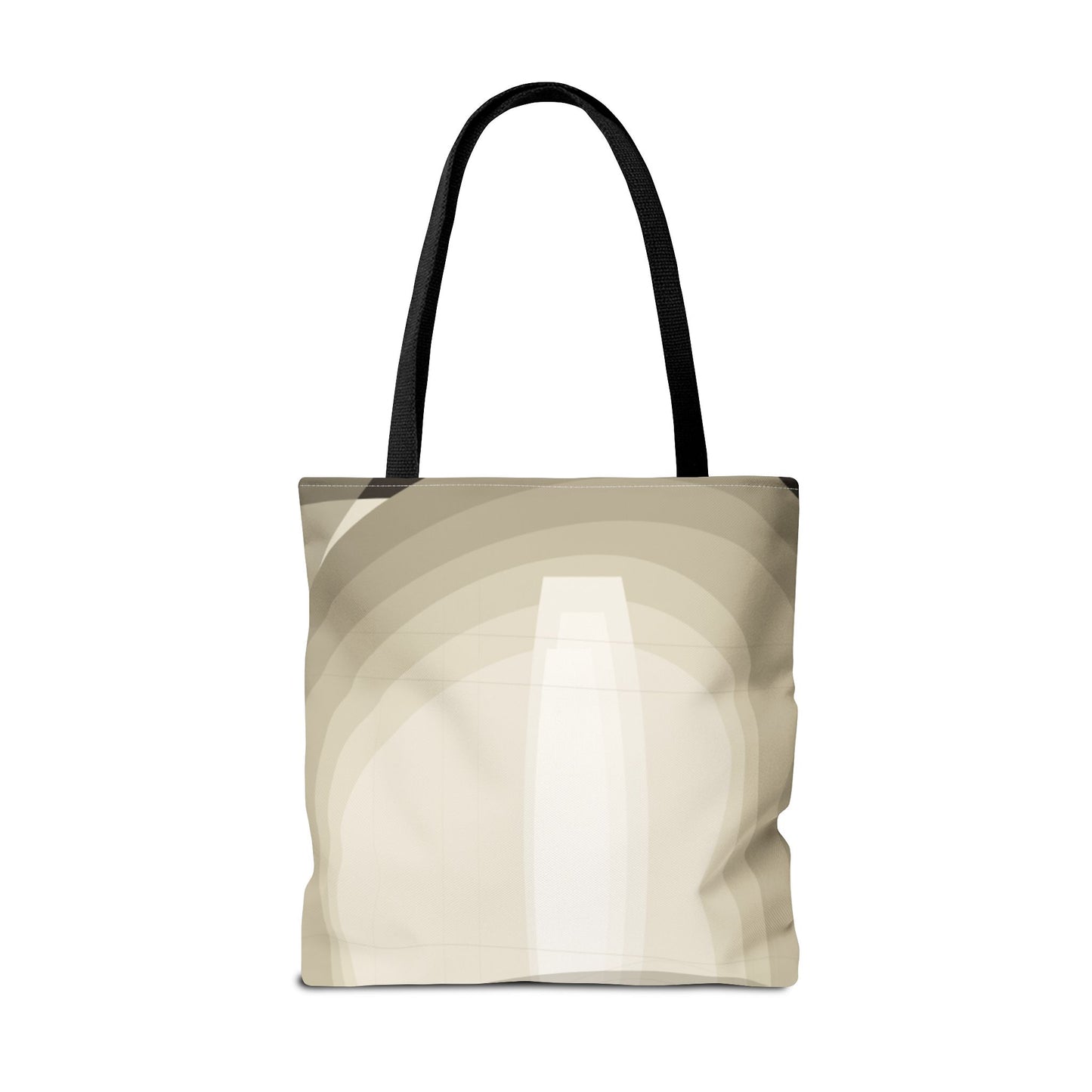 Neutral Abstract Light Beam Tote Bag | Minimalist Geometric Pattern