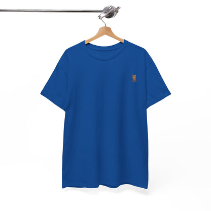Brown kitten graphic T-shirt for cat lovers, featuring a cute feline design on a comfortable Printify tee.