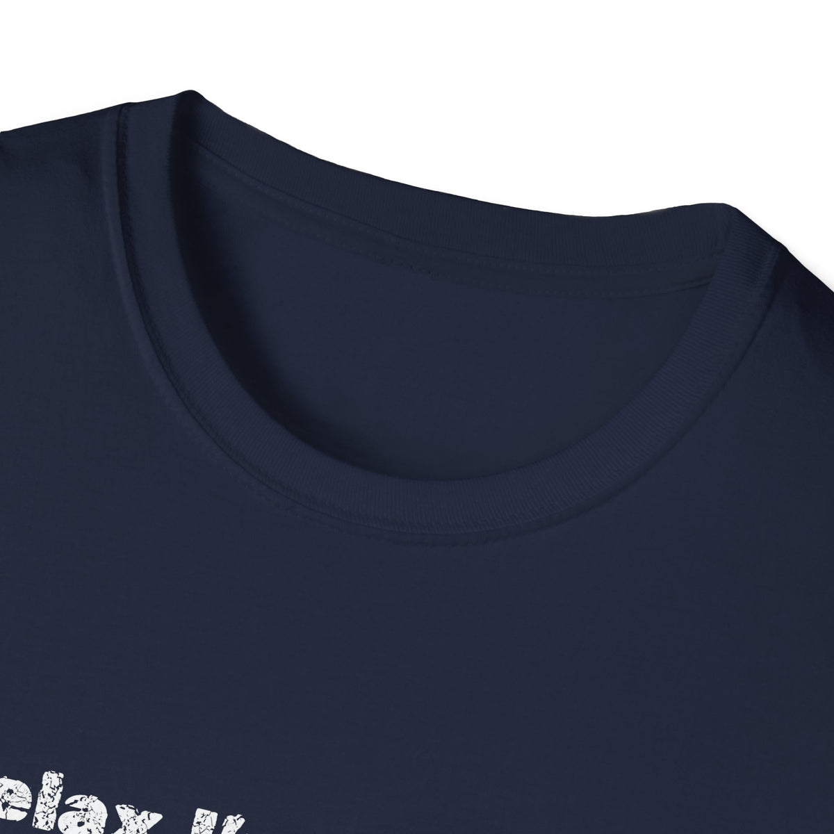 Pink heart and humorous "Relax, I'm a Truck Driver" print on a men's T-shirt by Printify, casual trucker apparel.