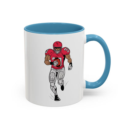 Football Player Coffee Mug, Sports Fan Gift, Motivational Coffee Cup, Game Day Mug, Unique Sports Merchandise