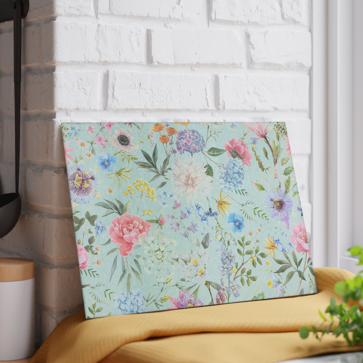 Pastel Garden Floral Glass Cutting Board - view 11