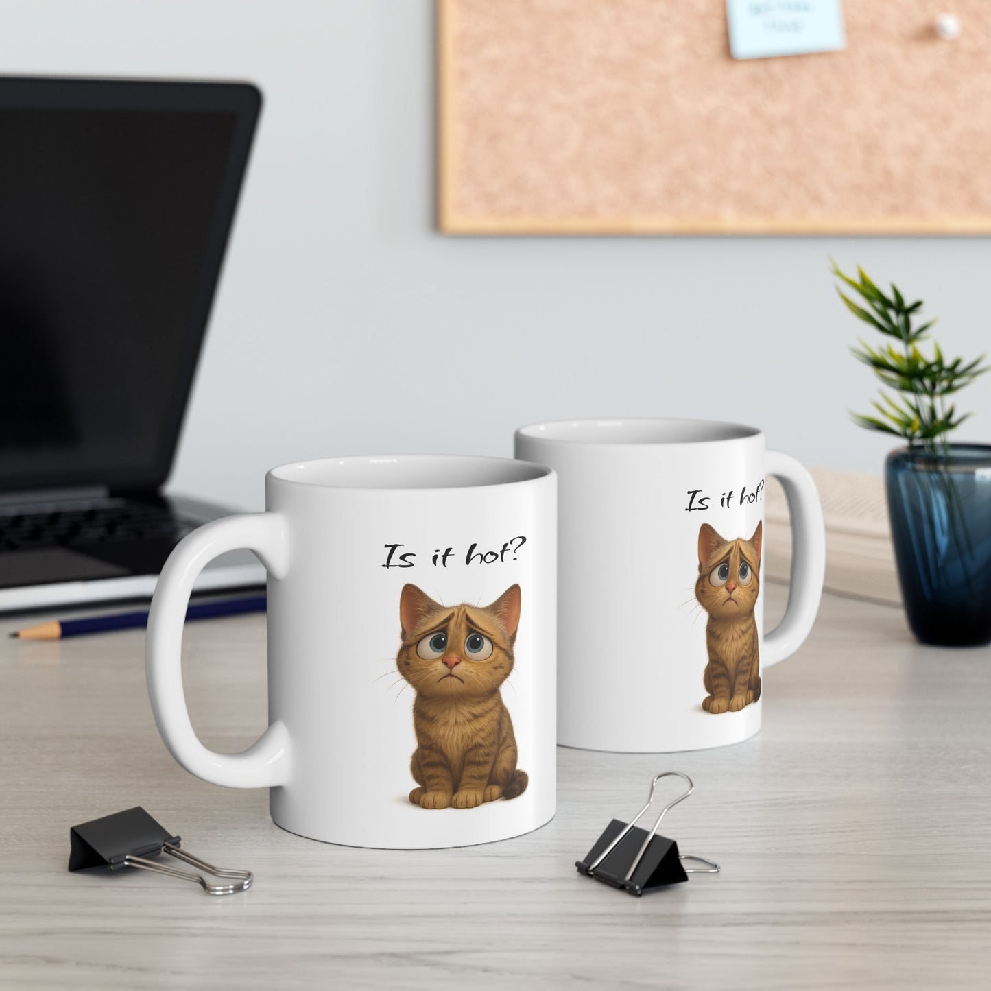 Cute Cat Ceramic Mug, Coffee Cup for Cat Lovers, Fun Gift for Pet Owners, Whimsical Kitchen Decor, Funny Cat Mug