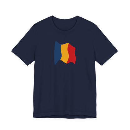 Romanian Flag Unisex Short Sleeve Tee, Casual Shirt, Travel T-Shirt, Gift for Romanians, Summer Outfit, Everyday Wear