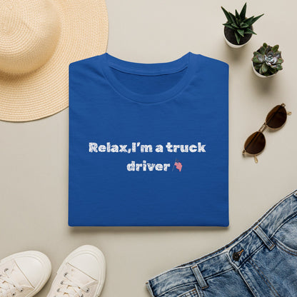 Truck Driver Relax Unisex T-Shirt, Casual Tee, Gift for Truckers, Father's Day Shirt, Comfortable Everyday Wear