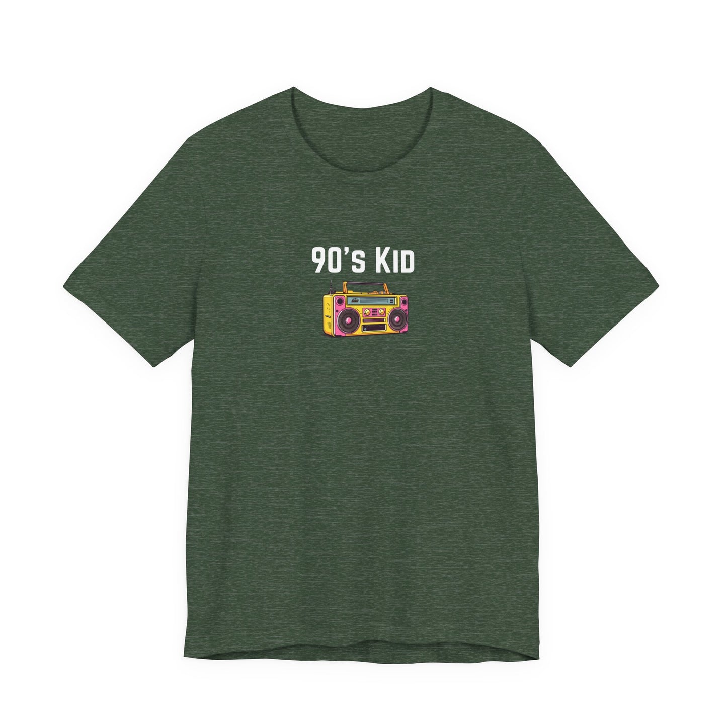 Retro Boombox Tee — 90s Kid Graphic T-Shirt