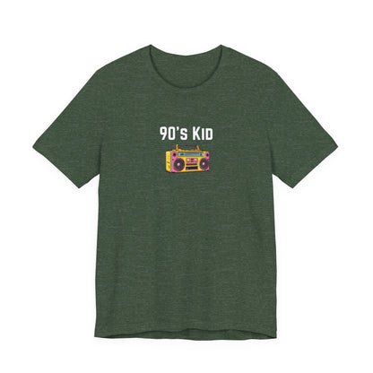 Retro Boombox Tee — 90s Kid Graphic T-Shirt