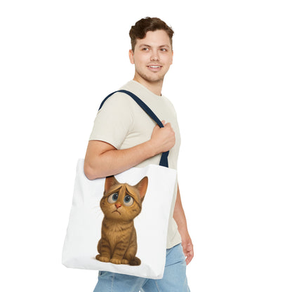 Cute Cat Tote Bag, Animal Lover Gift, Shopping Tote, Reusable Bag, Cute Merchandise, Eco-Friendly Gift - TRV
