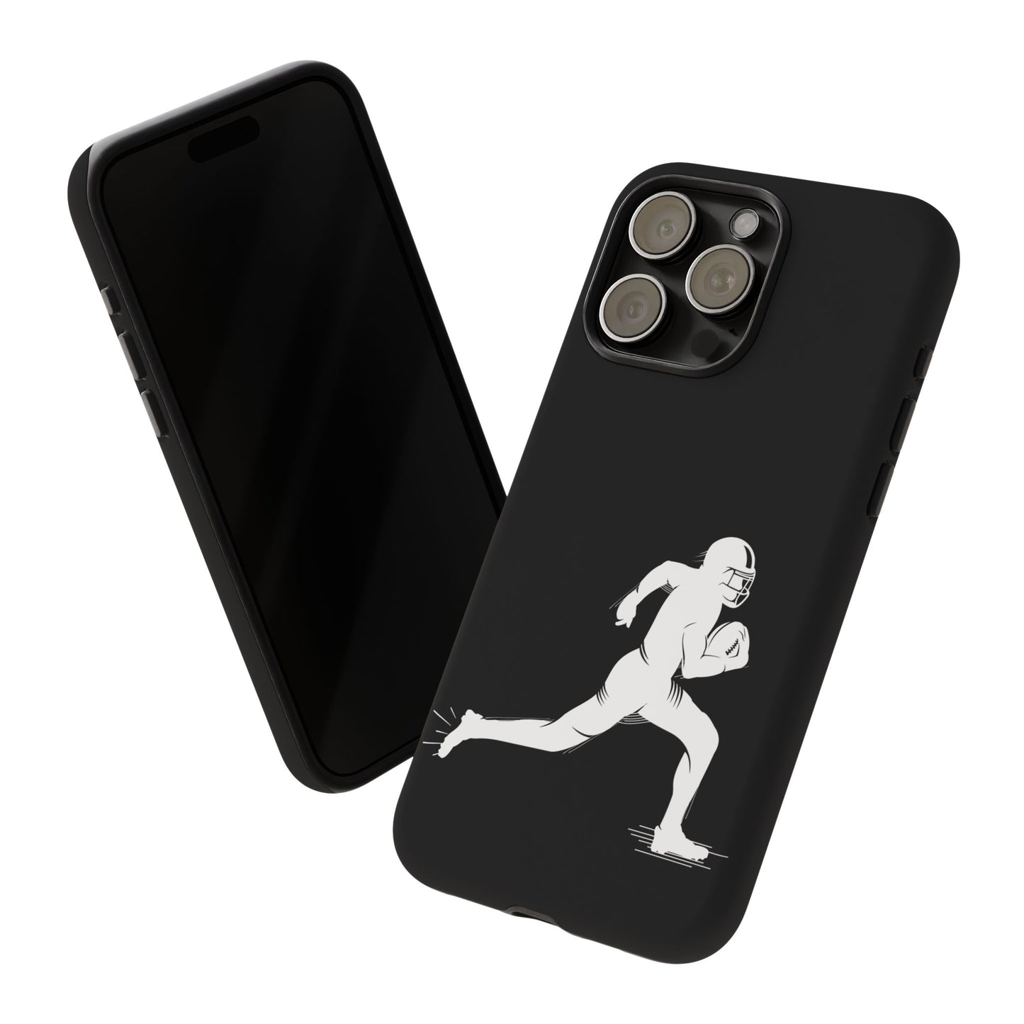 Football Player Phone Case, Tough Cases, Sports Phone Cover, Gift for Athletes, iPhone & Samsung Accessories, Running Player Design - TRV