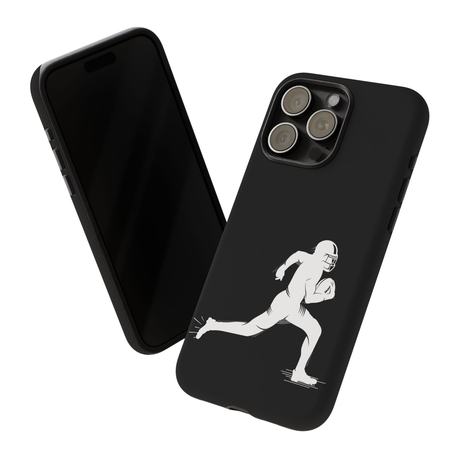Football Player Phone Case, Tough Cases, Sports Phone Cover, Gift for Athletes, iPhone & Samsung Accessories, Running Player Design - TRV
