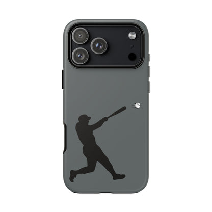 Printify baseball batter phone case, tough protective smartphone cover featuring a baseball-themed design for fans.