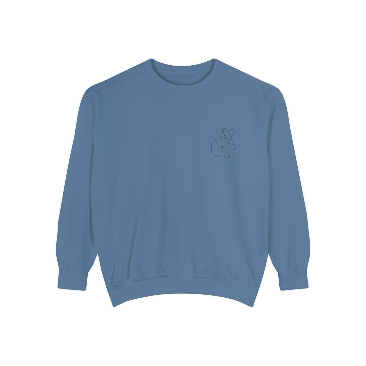 Minimalist Unisex Sweatshirt with Hand Design - Cozy & Stylish