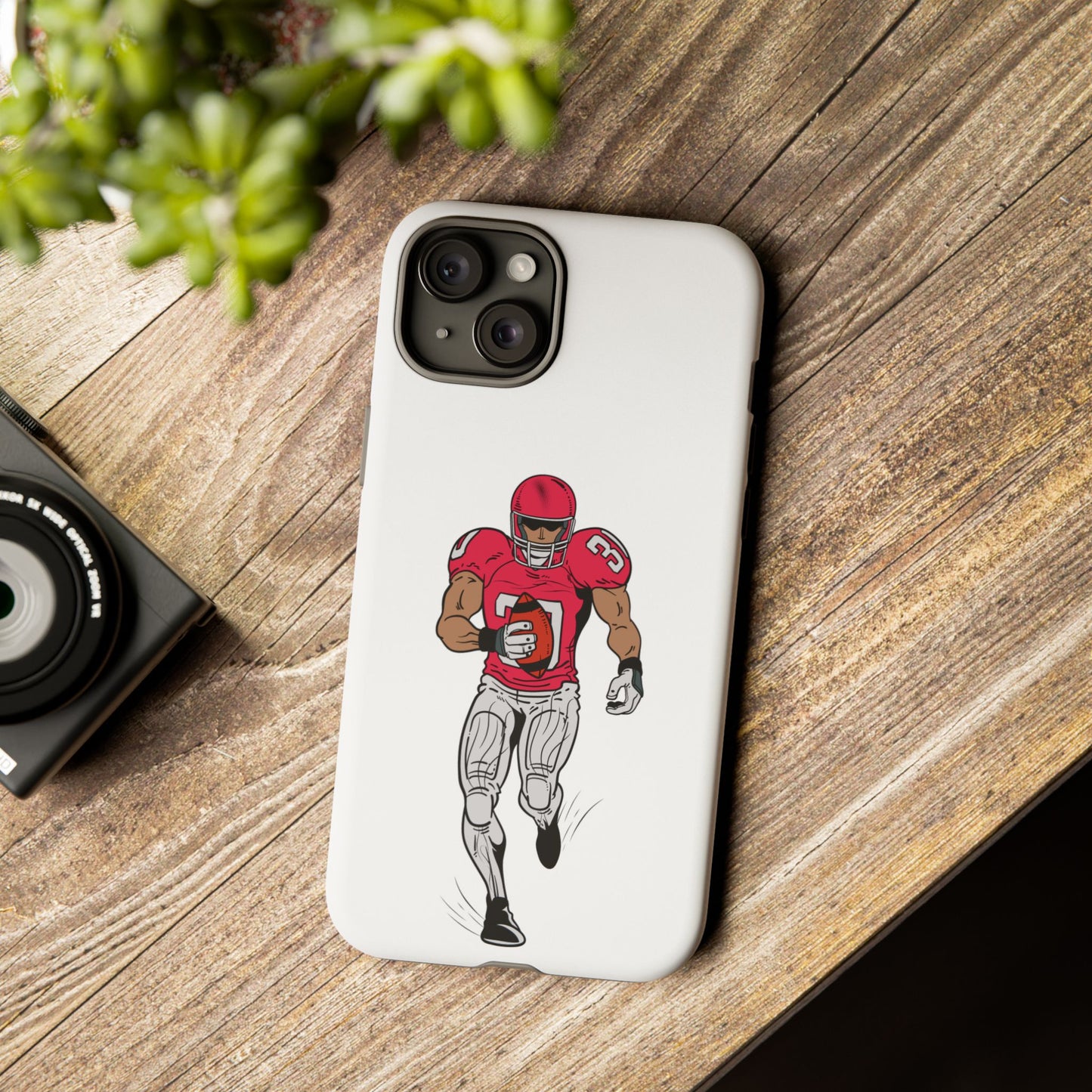 Football Player Tough Case, Sports Phone Cover, Athlete Gift, Tough Phone Case, Fall Sports, Football Lover's Accessory - TRV