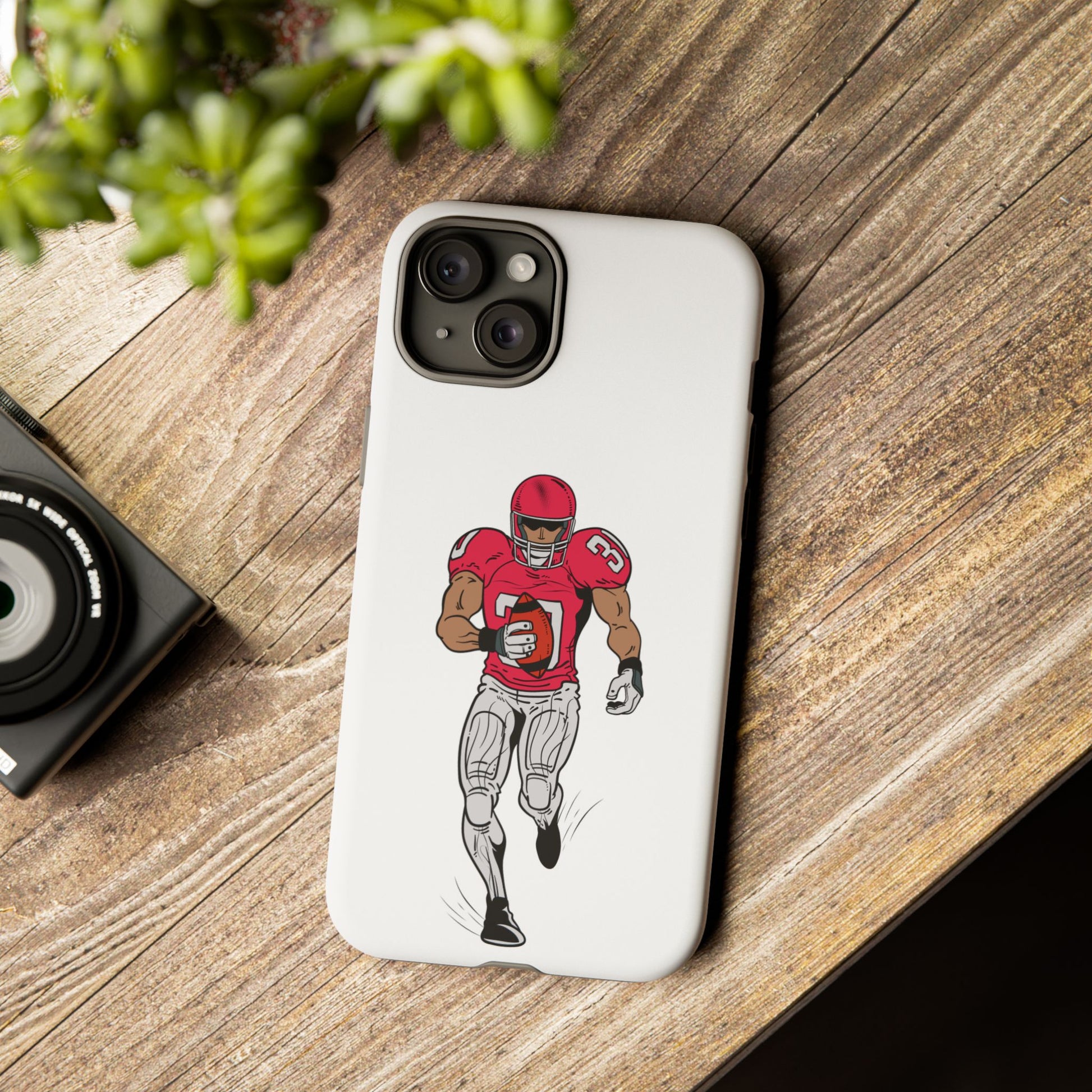 Football Player Tough Case, Sports Phone Cover, Athlete Gift, Tough Phone Case, Fall Sports, Football Lover's Accessory - TRV