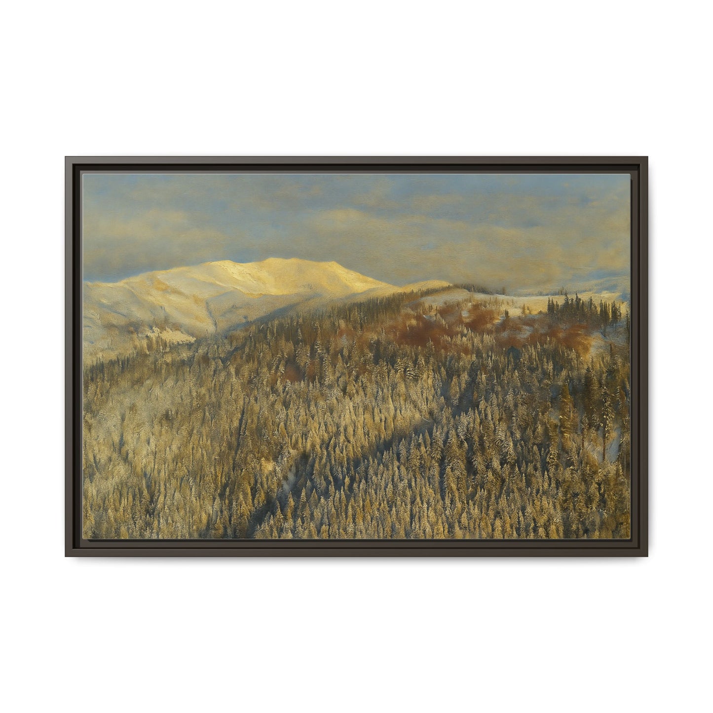 Framed Mountain Canvas Art, Perfect for Home Decor, Nature Wall Art, Gift for Nature Lovers, Cozy Atmosphere - TRV