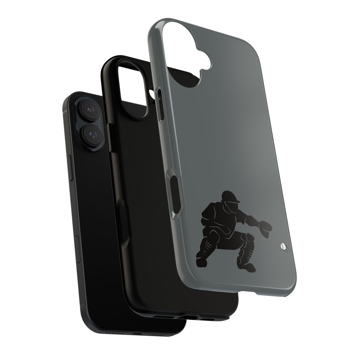 Baseball Catcher Phone Case, Sports Phone Accessory, Tough Cases, Gift for Athletes, Sports Fan Merchandise, Unique Design - TRV