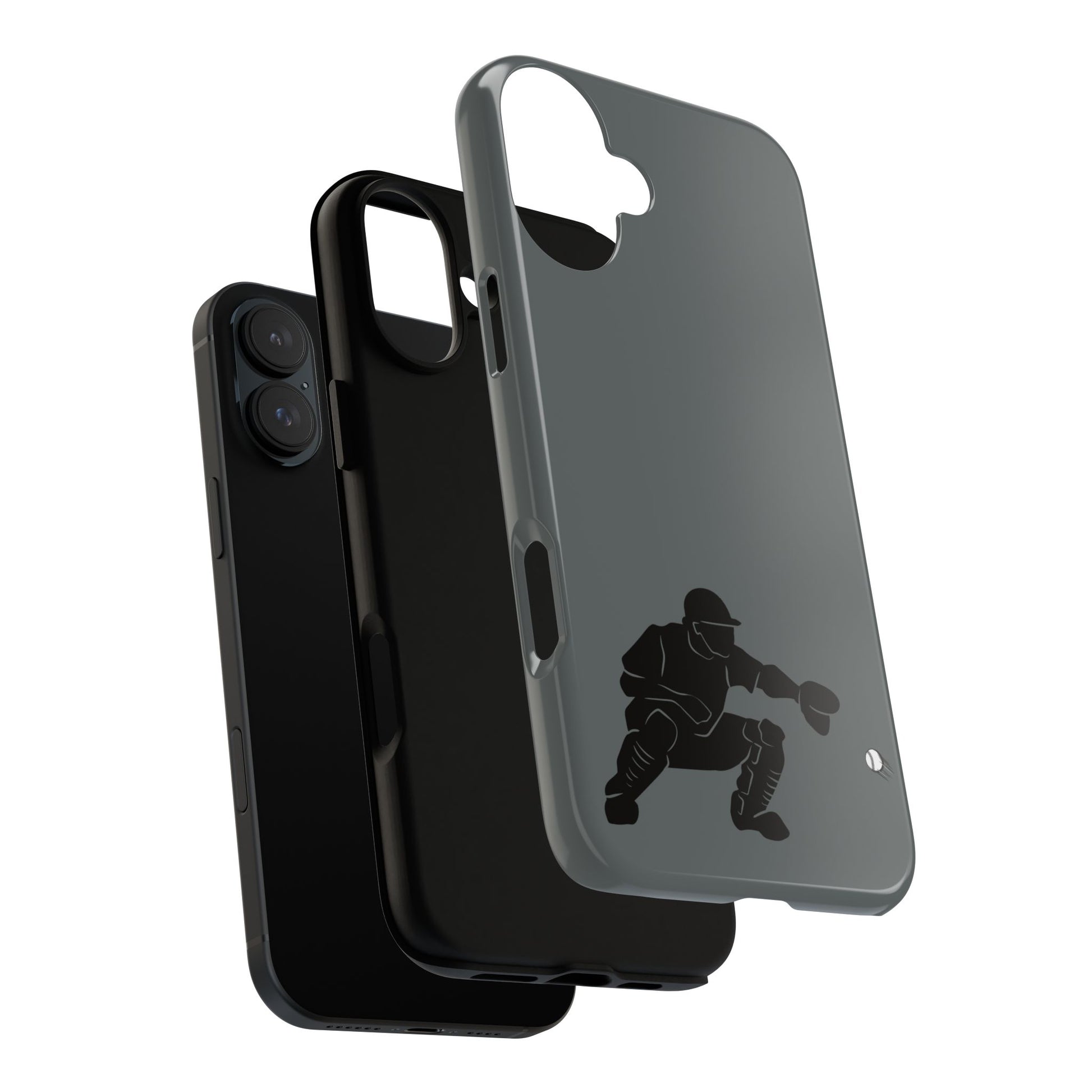 Baseball Catcher Phone Case, Sports Phone Accessory, Tough Cases, Gift for Athletes, Sports Fan Merchandise, Unique Design - TRV
