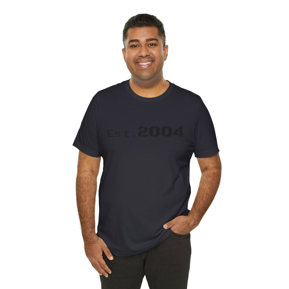 Minimal vintage Est. 2004 T-shirt by Printify featuring a classic design and comfortable fit, perfect for casual wear.