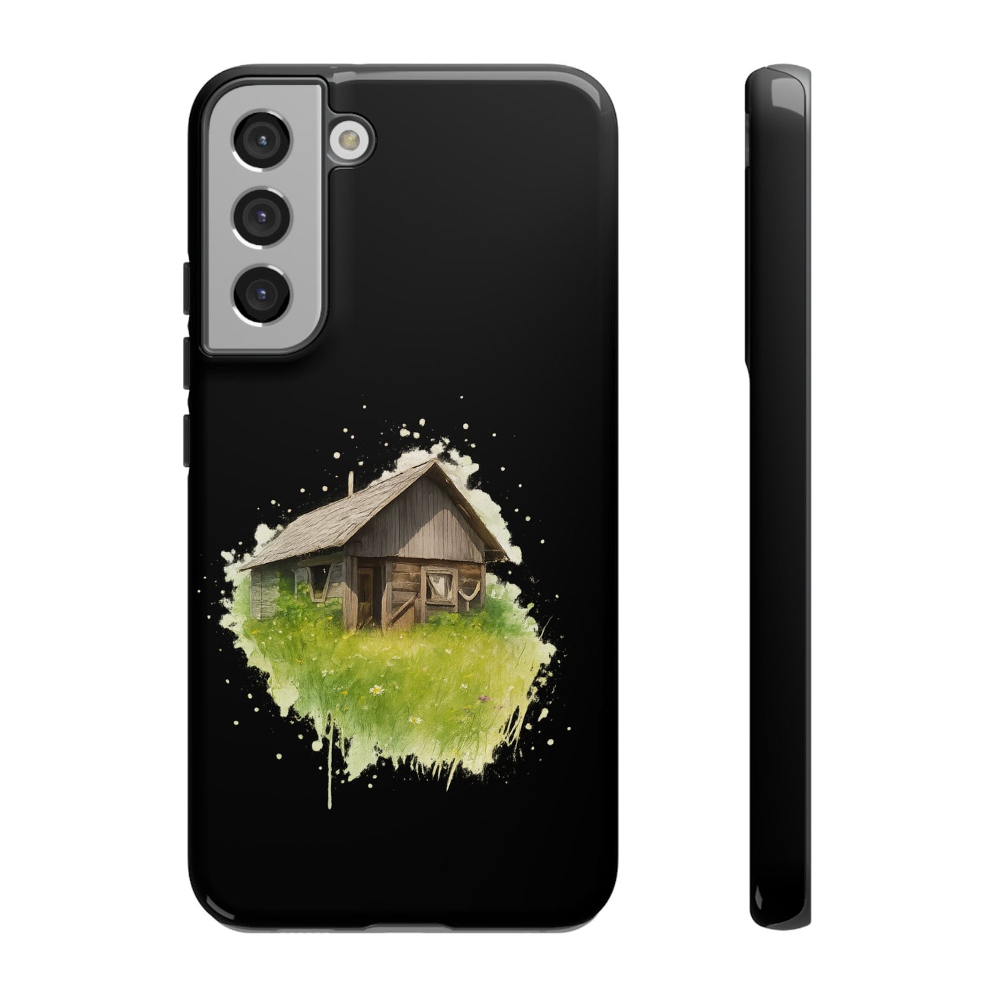 Rustic Farmhouse Phone Case, Cute Cottage Design, Tough Cases for Nature Lovers, Eco-Friendly Gift, Customizable Tech Accessories - TRV