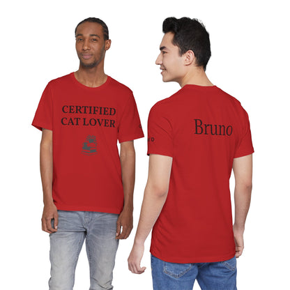 Unisex custom T-shirt by Printify with personalized design, plain fabric, and relaxed fit shown in the image.